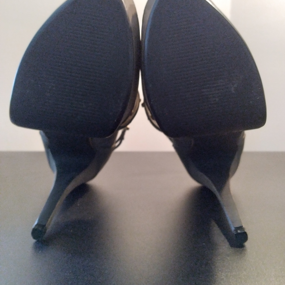 Gray Studded Pumps - image 7